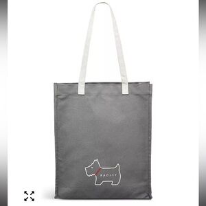 Radley London Heritage Dog Outline Canvas Medium Open Top Tote Bag
